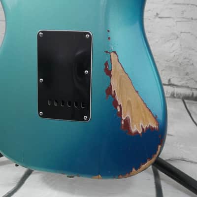 Fender Stratocaster Anniversary (modified) teal green 1979 image 3