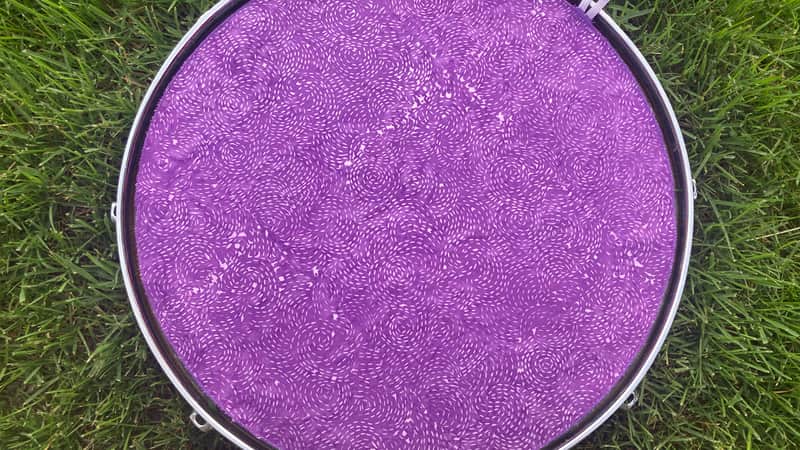 16" single layer Drum Bunny cotton drum cover - dampener - partial mute - compare to Drum Tortillas - Quesadilla - Big Fat Snare image 1