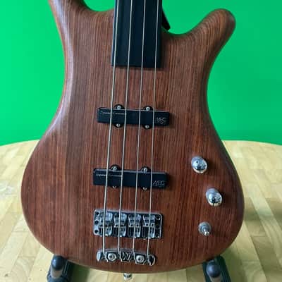 Warick Corvette Standard 4-string fretless bass - Bubinga body image 1