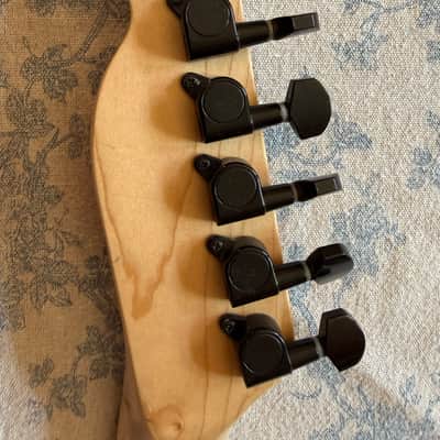 Telecaster Neck with tuners- maple w/pau ferro fretboard image 11