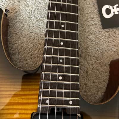 Charvel MJ Dinky DK24 HSH 2PT W MAH FM 2025 Antique Burst image 6