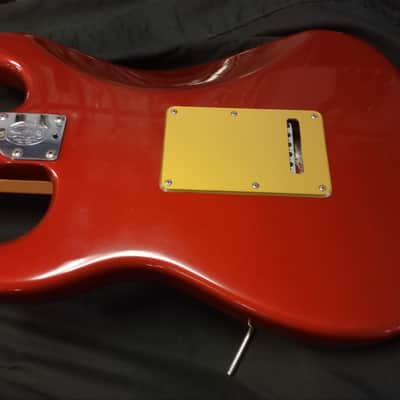 Fender 50th Anniversary American Deluxe Strat Candy Apple Red/Gold  2004 Red w/Gold Pickguard & Tweed Hardcase *** FREE SHIPPING *** image 8