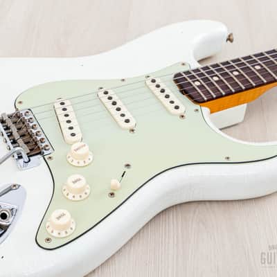 2023 Fender Custom Shop Limited Edition 1959 Special Stratocaster Journeyman Relic Olympic White w/ Case, CoA image 6