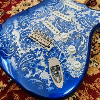 2025 Fender Japan Limited Edition Indigo Paisley Stratocaster, Fender Flagship Tokyo Store Exclusive Color, MIJ JD25 image 8