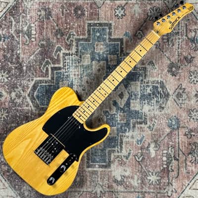 1990s Samick Valley Arts Guitars Custom Pro Shop T Style Vintage Natural MIK Made in Korea Electric Guitar! image 3