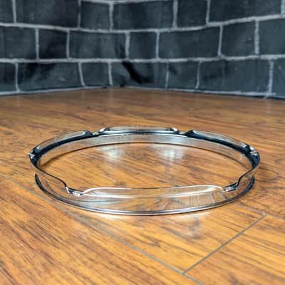 Pearl Triple‑Flanged 10" Tom Hoop – 6‑Lug, 1.6mm Steel Drum Hoop, OEM Pearl Replacement Rim, Smooth Tone & Classic Attack image 4
