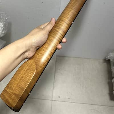 24inch short scale 22 fret Roasted flame Maple guitar neck part ROSEWOOD image 4
