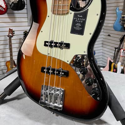 Fender Player Plus Active Jazz Bass - 3-Tone Sunburst w/Pau Ferro Fretboard + Gig Bag & PLEK*D #475 image 3