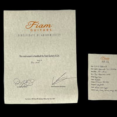 Fiam Guitars Mirari 2022 Antique White over Suntan Copper w/ Torn Trem Route, by past Ronin luthier, image 12