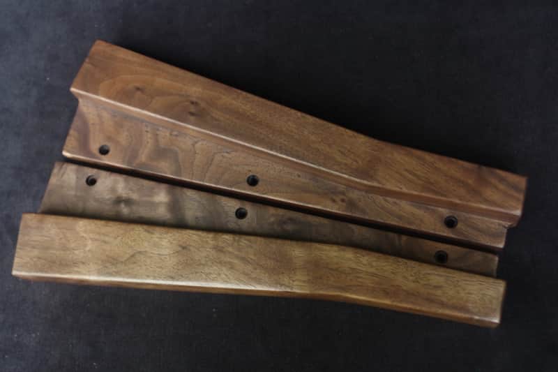 Oberheim  Matrix 6  walnut wood side panels image 1
