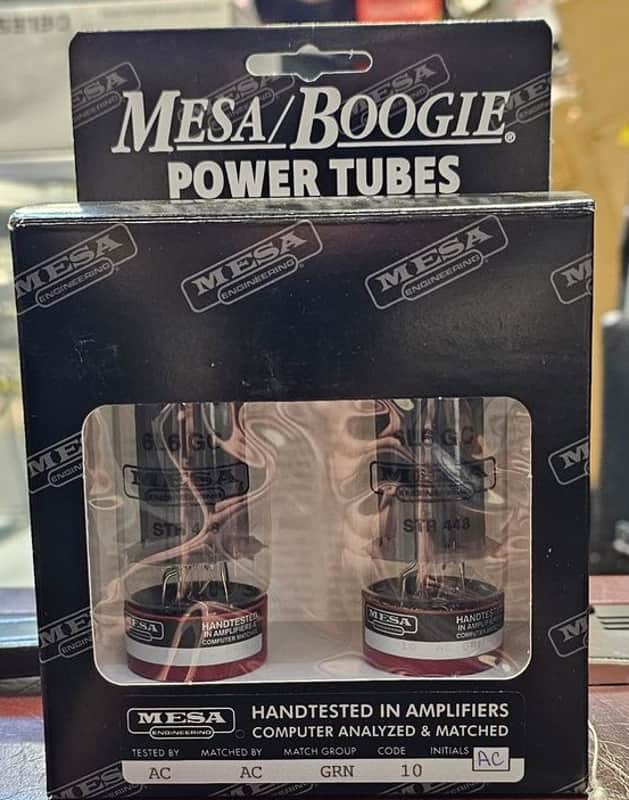 Mesa Boogie 6L6 GC STR 448 Power Tubes (Matched Pair) 2020s - Clear Glass image 1