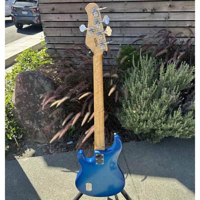 Ernie Ball Music Man 1989 5-H StingRay 5 5-String Bass w/ Original Case - Rare Color Blue Burst (Pre-Owned) image 3