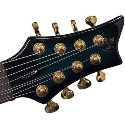 Emerald Guitars X-20 8-String Carbon Fiber Acoustic-Electric in Teal with OHSC image 6