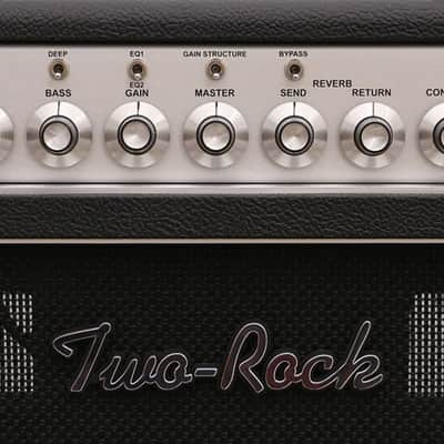 Two-Rock Classic Reverb Signature 100 W Head in Black with Silver Chassis and Knobs image 5
