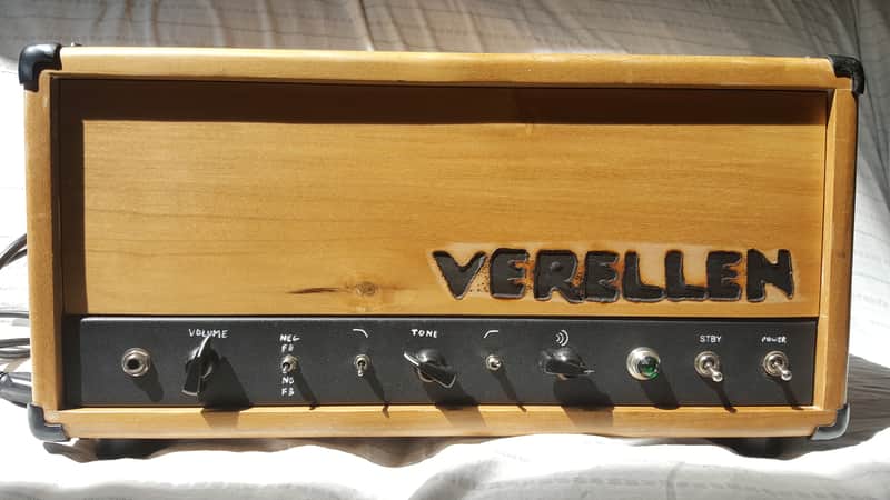 Verellen BV #3  (3rd amp made) Natural Wood 50 Watt Bass Guitar Amp image 1