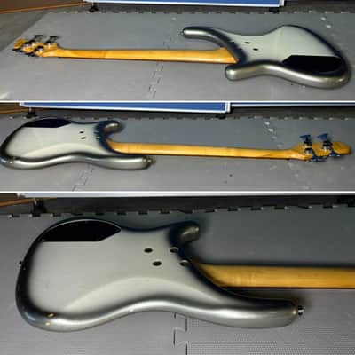2003 Greco PXB-400 PJ Phoenix Electric Bass - Silver Burst - P/J Pickup - Made In Japan image 12