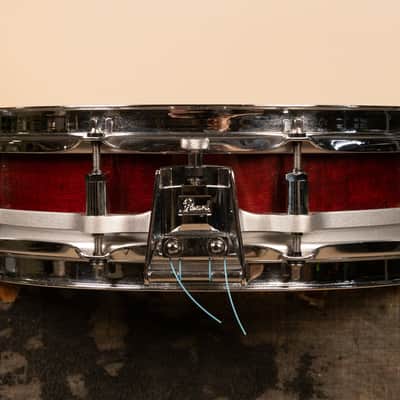 1980s Pearl 3.5x15 Sequoia Red Maple Free Floating Snare Drum image 9