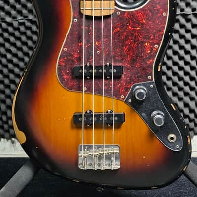 Fender 60th Anniversary Road Worn '60s Jazz Bass 2020 - 3-Tone Sunburst image 3