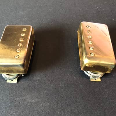 Gibson Patent # Sticker T-top Humbucker pickups 1968 - T-Tops w Gold Covers Narrow spacing PAFs Byrdland image 8