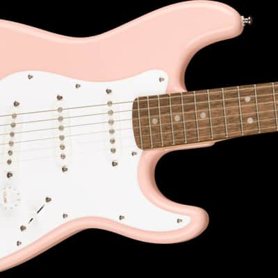 Fender Squier Mini Stratocaster Shell Pink Short-Scale Electric Guitar Bild 4