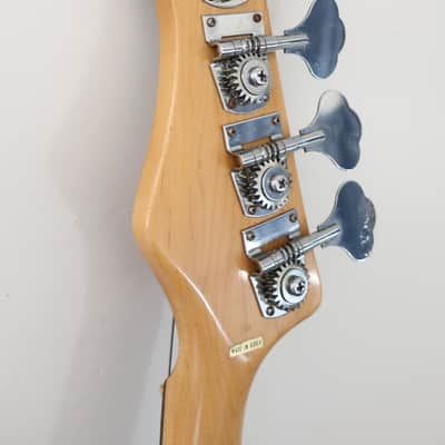 Vintage 1970s Hondo Deluxe Series 840 Top Of The Line Series Jazz Bass Big MIK Korea Sunburst Retro Relic Hi Quality Big Chunky U Neck 10 Pound Bass! Teisco Cort image 14