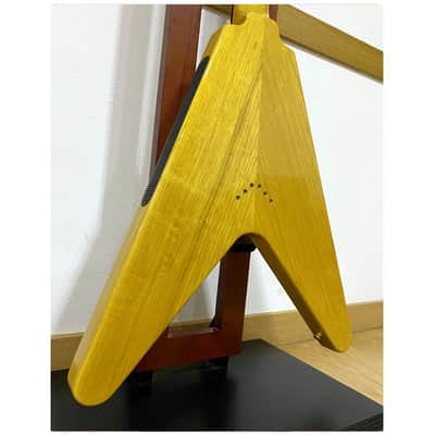 Gibson 58 Korina Flying V White Pickguard VOS image 13