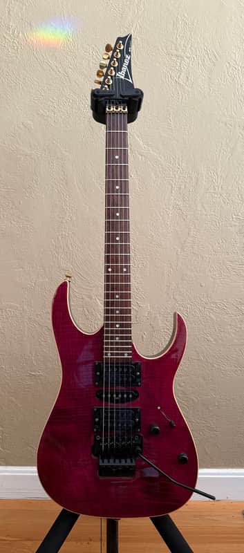 Ibanez RG470FM-TP Standard with Rosewood Fretboard 1996 - 1997 - Transparent Purple image 1