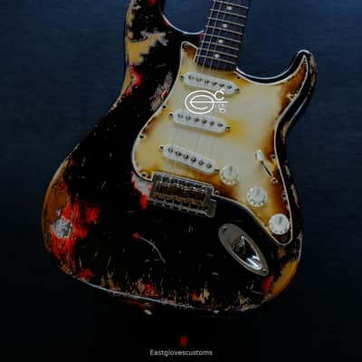 Fender Stratocaster Black Heavy Aged Relic image 2