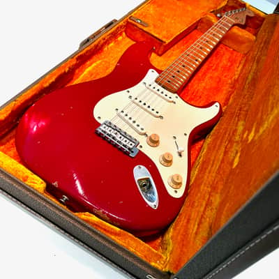 1996 Fender Cunetto Relic Stratocaster — Dakota Red — Norman’s Rare Guitars Special Run — John Cruz Neck image 9