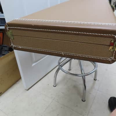 Fender Vintage Brown Tolex Deluxe Hard Side Case, w/ Gold Interior (USA) image 9
