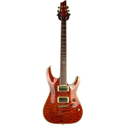 Schecter Diamond Series C-1 Elite 2008 - Amber Quilt image 3