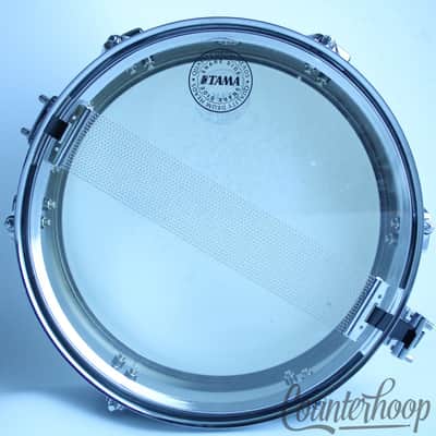 *Tama Piccolo 12"x3 1/4"Steel Shell Soprano Snare PF155 Pancake Auxiliary Chrome image 8