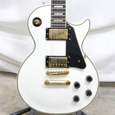 Epiphone LP-Custom Inspired by Gibson 6 String Electric Guitar - White image 3