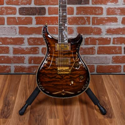 PRS Private Stock #1320 10th Anniversary Quilted Maple Top Amber Tiger Eye Burst with Brazilian Rosewood 2006 w/OHSC image 4