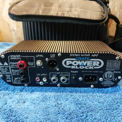 Crate CPB150 PowerBlock Amplifier 2000s - Black image 5