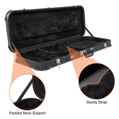 Electric Guitar Square Hard Case Wooden Hard Shell Or Standard 39-Inch St/Tl/Sg image 6