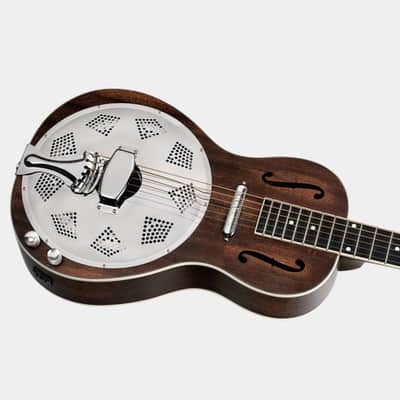 Ortega Americana Resonator Guitar, Parlor Body, Mahogany, Satin Whiskey Burst RRG30E-WB Demo Video image 4