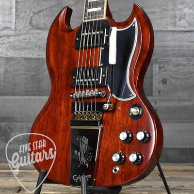 Epiphone 1964 SG Standard Maestro Vibrola Reissue - Cherry Red with Hardshell Case image 12