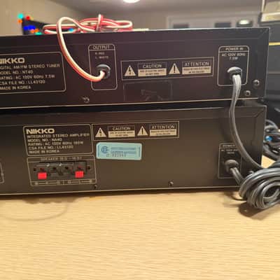 Nikko NA-40 Integrated Amplifier & NT-40 AM FM Stereo Tuner Serviced V Rare 🔥🎶 image 12