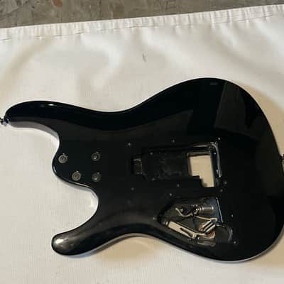 2010's Indonesia Ibanez S7420 7 String Black Modified Guitar Body ZR Tremolo Ready image 12