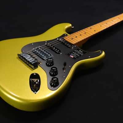Fender American Ultra II Stratocaster HSS Maple Fingerboard Solar Flare 557 image 3