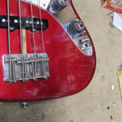 Fender Jazz Bass 62 1962 RI Reissue Stack Knob USA 1989 - Candy Apple Red image 13