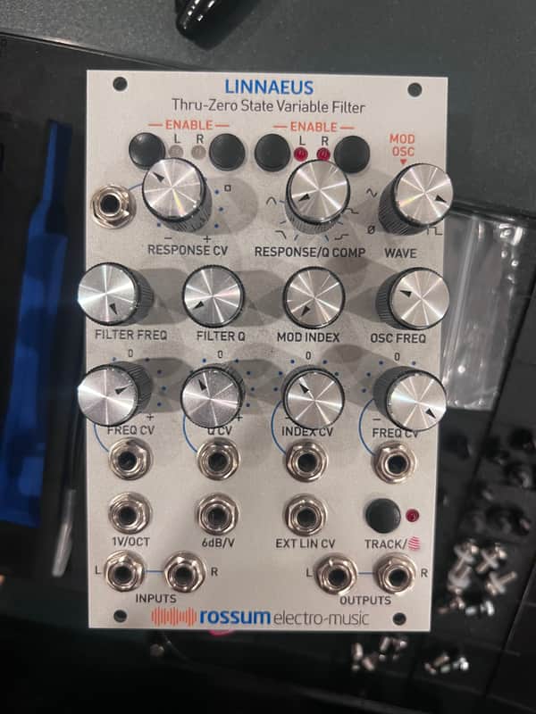 Rossum Electro-Music Linnaeus Thru-Zero State Variable Filter Eurorack Module 2019 - 2021 - Silver image 1