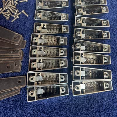 Sonor Lot of 20 Bass or Tom Drum Lugs - Lite SonorLite Phonic Item 741 260/380 80s - Chrome image 12