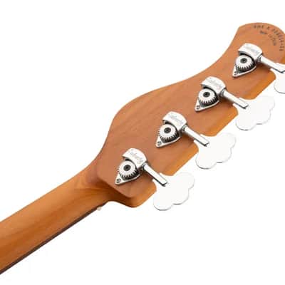 Sadowsky MetroExpress 21-Fret Hybrid P/J Bass, Morado Fingerboard, 4-String - Solid Silver Metallic High Polish image 8
