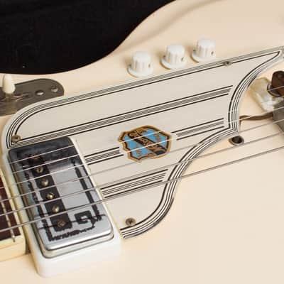 National Val-Pro 84 Solid Body Electric Guitar (1962), ser. #T-73971, black tolex hard shell case. image 15