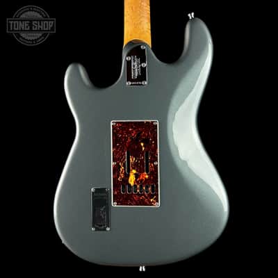 Used 2018 Ernie Ball Music Man Cutlass HSS Charcoal Frost w/case TSU25228 image 7