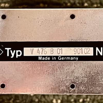 Pair of Neumann V476B Microphone Preamplifiers with Power Supply mounted in rack image 7