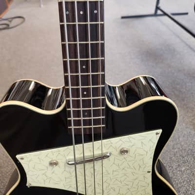 Used Kay Vintage Reissue K5970VBK Jazz Special Bass by Roger Fritz - Black w/ Hardshell Case image 9