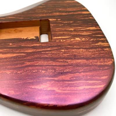 Warmtone Custom Guitars Strat Style Guitar Body “Metallic Purple Pour” image 7